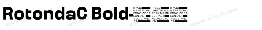 RotondaC Bold字体转换